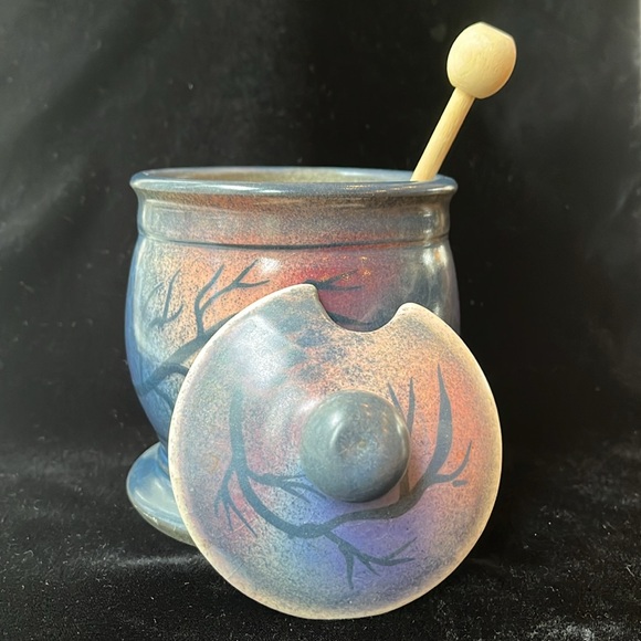 Vintage Kuniyoshi Pottery Honey Jar - Picture 7 of 7